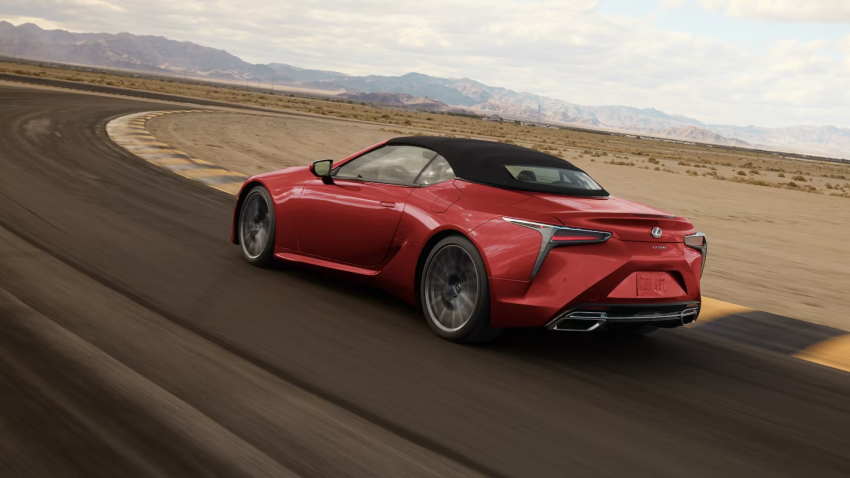 2026 Lexus LC Convertible in Infrared Color