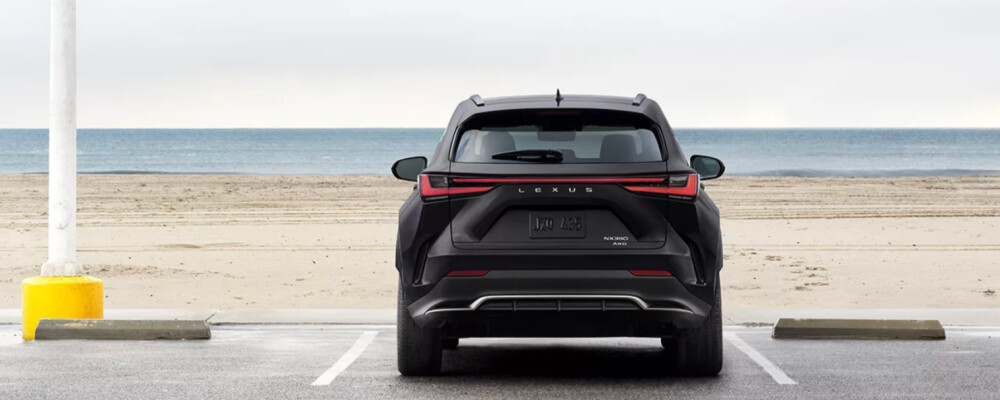 Black 2026 Lexus NX at the beach