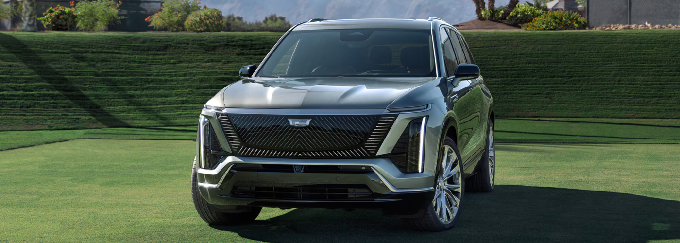 2026 Cadillac VISTIQ parked on grass