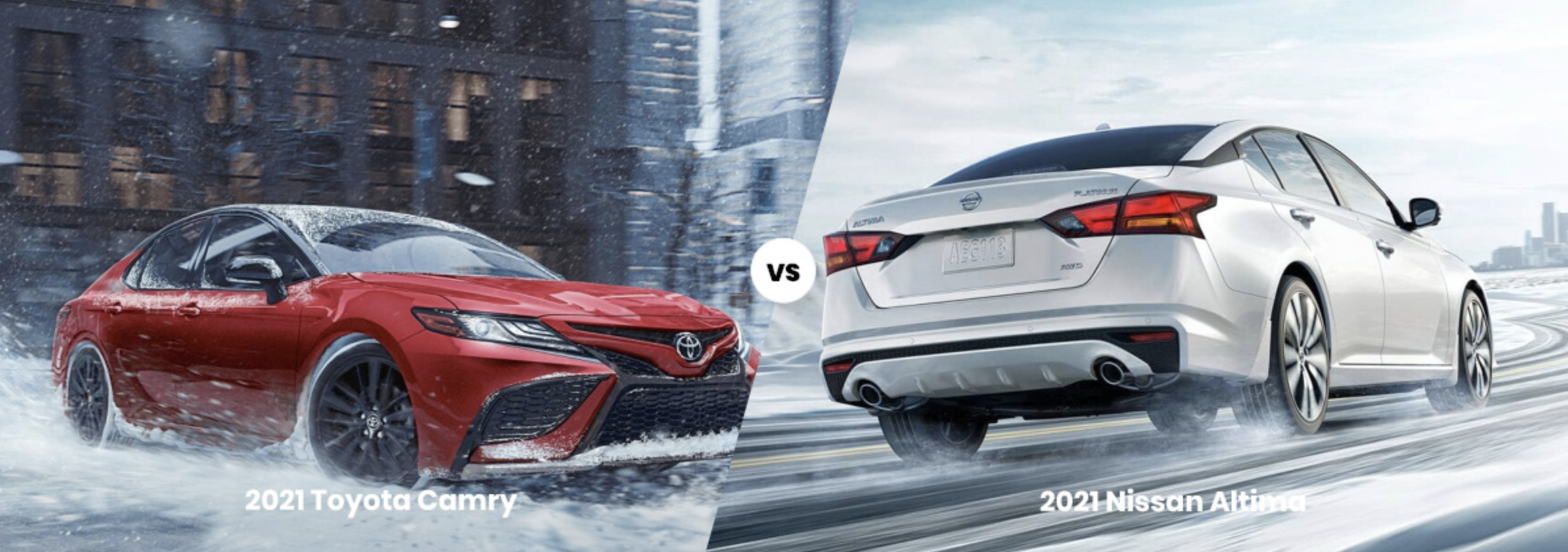 2021 Toyota Camry vs. 2021 Nissan Altima Camry vs. Altima