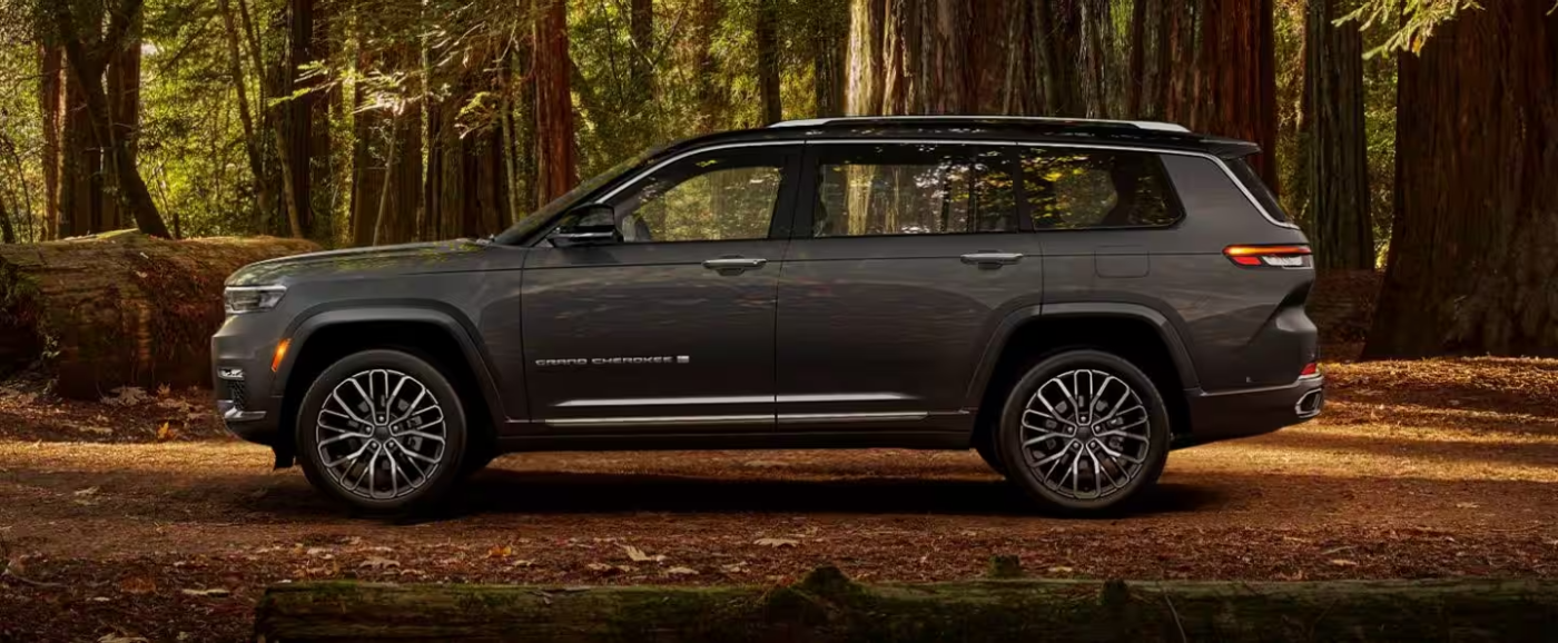 2024 Jeep Grand Cherokee L Parked in the Woods