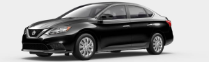 2019 Nissan Sentra S Side Profile of a Black 2019 Nissan Sentra S