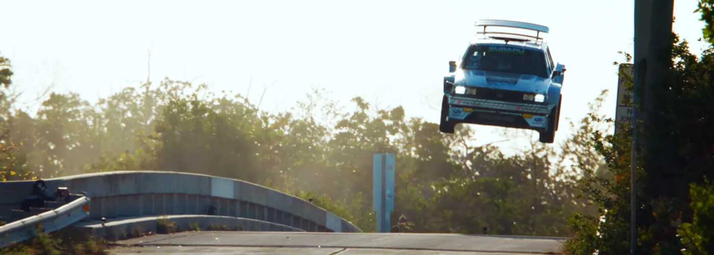 Travis Pastrana Sends Subaru GL Wagon Through Air at Gymkhana 12 Travis Pastrana Sends Subaru GL Wagon Through Air at Gymkhana 12