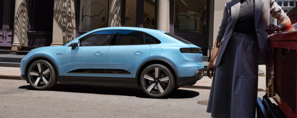 2026 Porsche Macan Electric exterior light blue