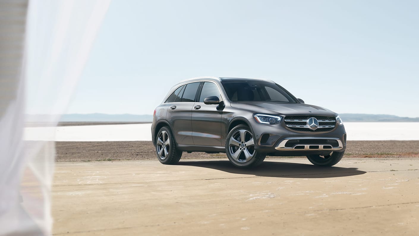 2022 Mercedes-Benz GLC SUV at the Beach
