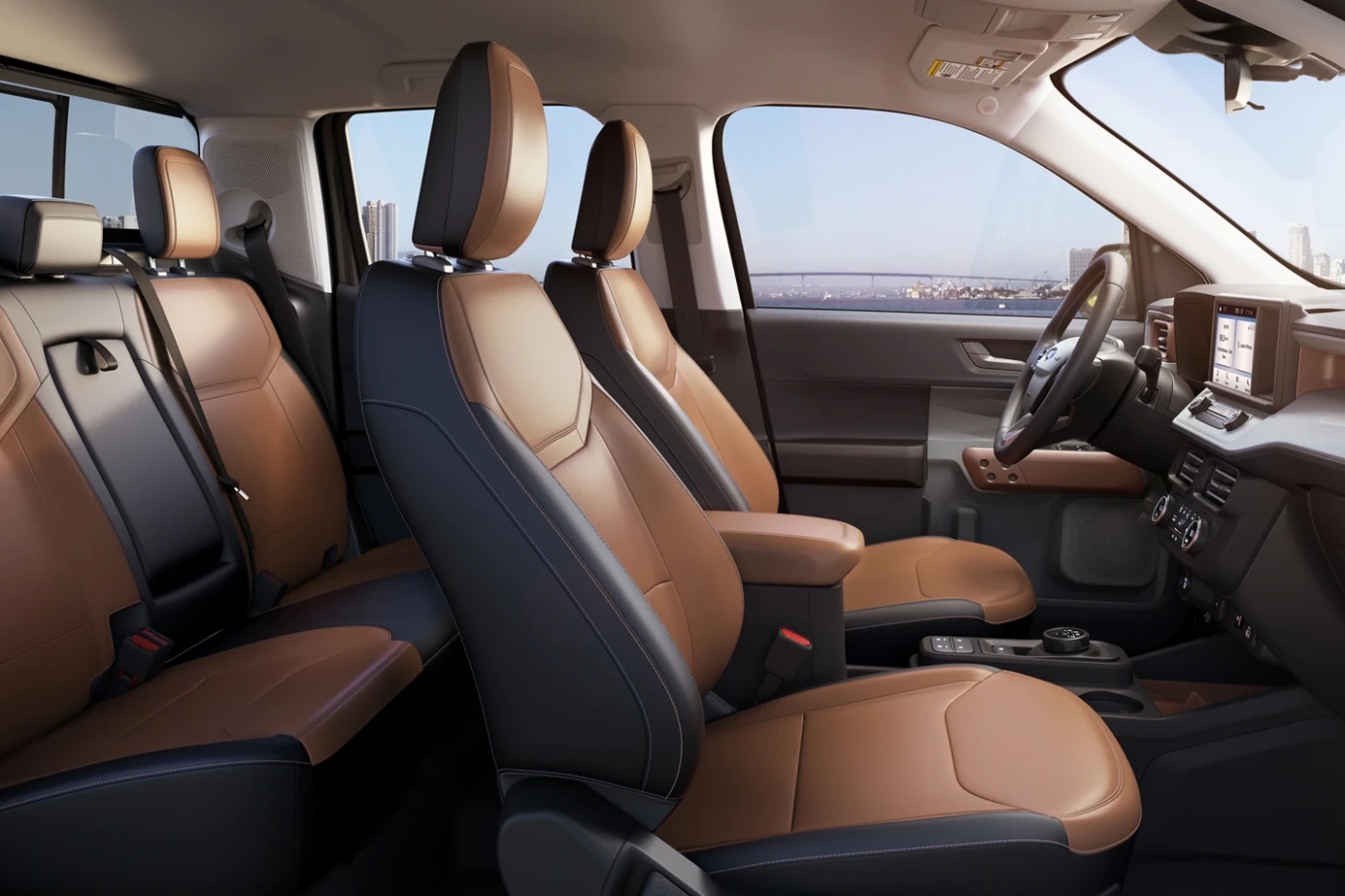 Interior of the 2022 Ford Maverick