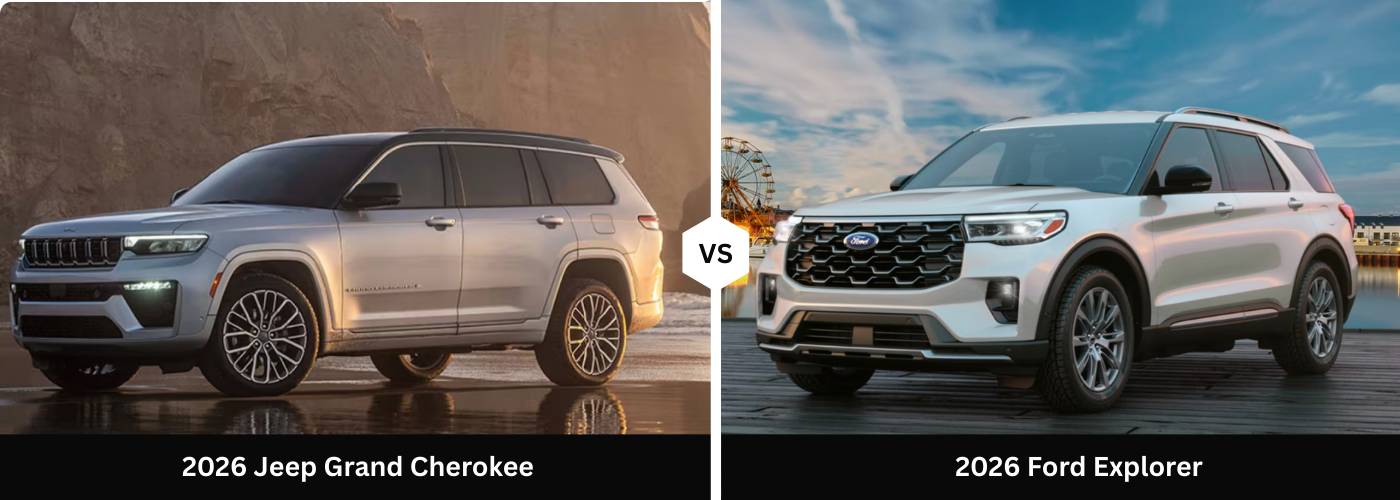 2026 Jeep Grand Cherokee vs. 2026 Ford Explorer 2026 Jeep Grand Cherokee vs. 2026 Ford Explorer