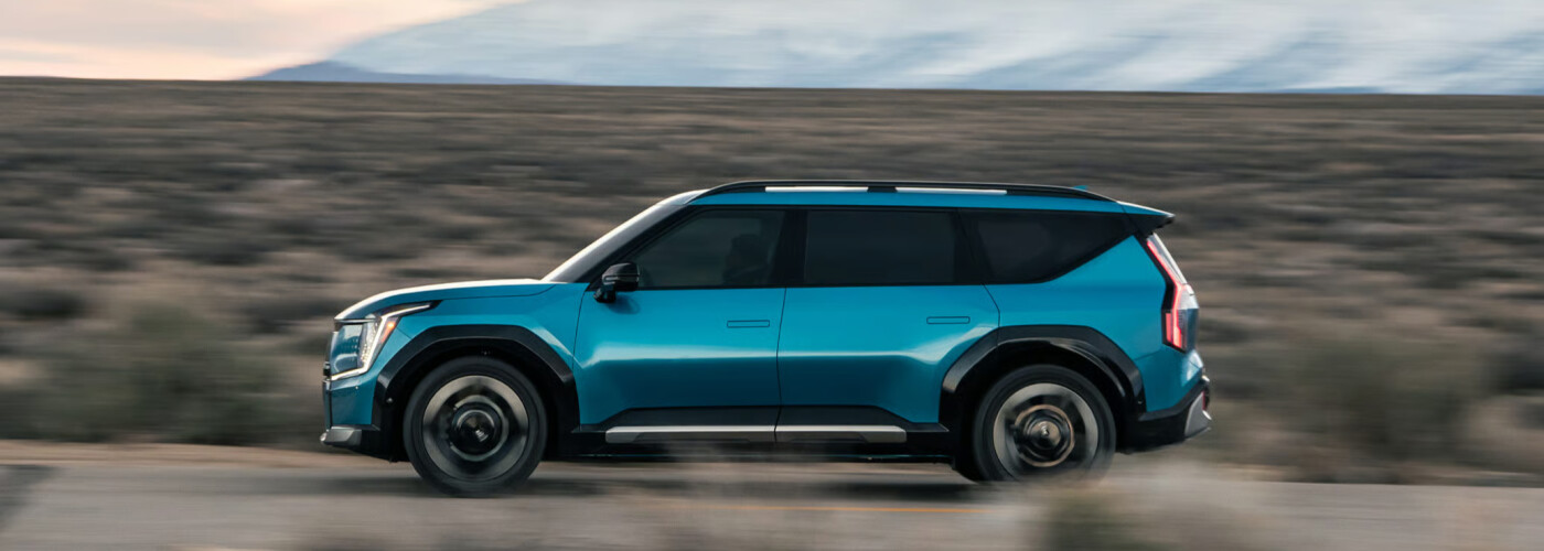 2026 Kia EV9 in Ocean Blue