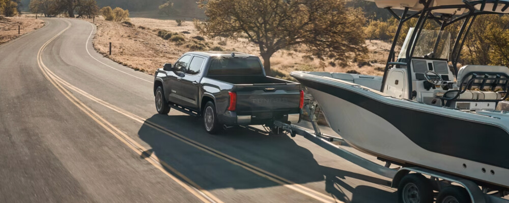 2026 Toyota Tundra towing boat