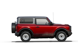 2025 Ford Bronco Base Trim in Ruby Red Metallic Tinted Clearcoat