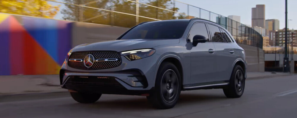2026 Mercedes-Benz GLC SUV exterior gray driving