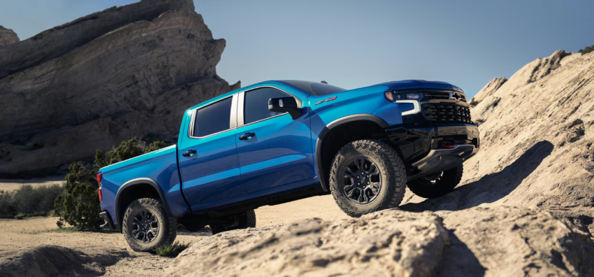 2026 Chevy Silverado 1500 ZR2 in Riptide Blue Metallic Color 2026 Chevy Silverado 1500 ZR2 in Riptide Blue Metallic Color