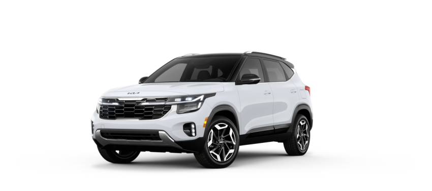 2024 Kia Seltos SX-Clear White w: Fusion Black Roof