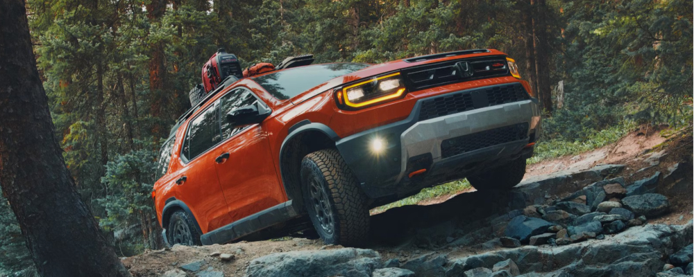 Orange 2026 Honda Passport in Forest