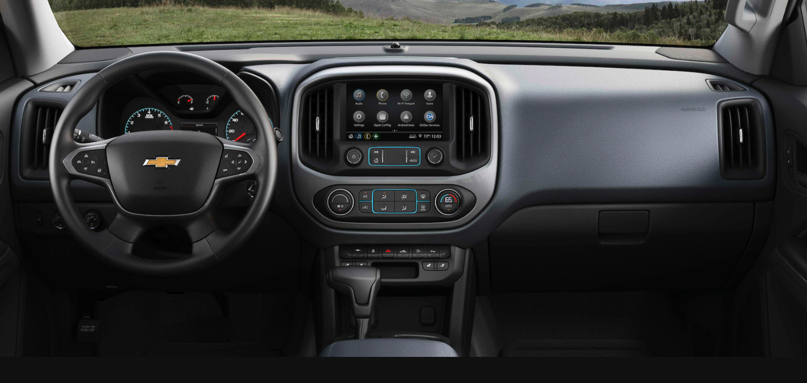 Front interior of Chevy