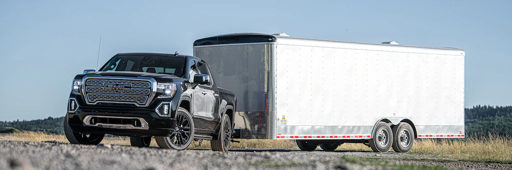 GMC Sierra 1500 towing a trailer