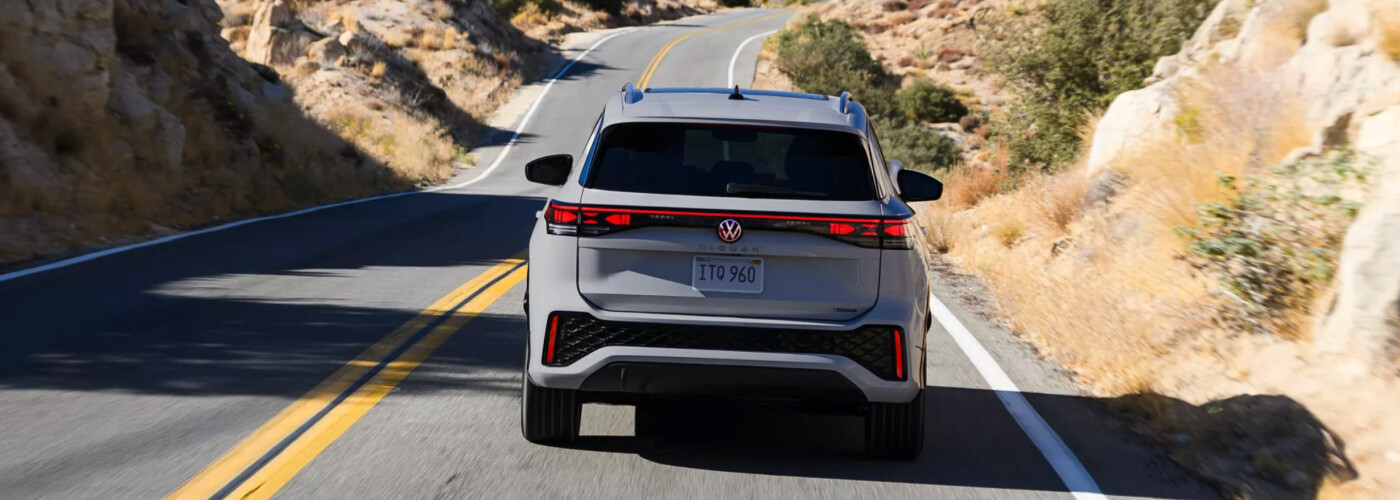 2025 Volkswagen Tiguan exterior behind driving on road