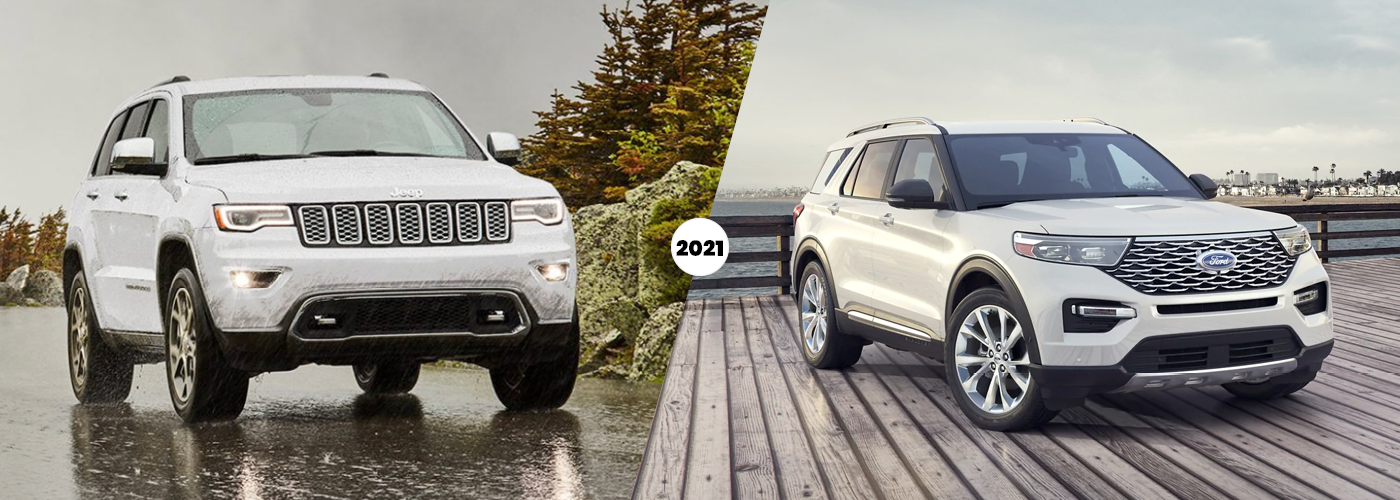 The 2021 Jeep Grand Cherokee vs. the 2021 Ford Explorer