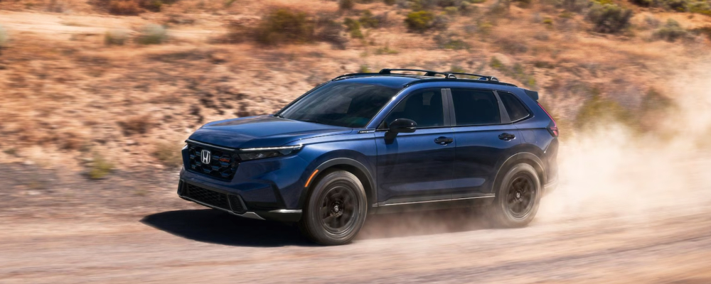 2026 Honda CR-V TrailSport Hybrid in Canyon River Blue Metallic Color