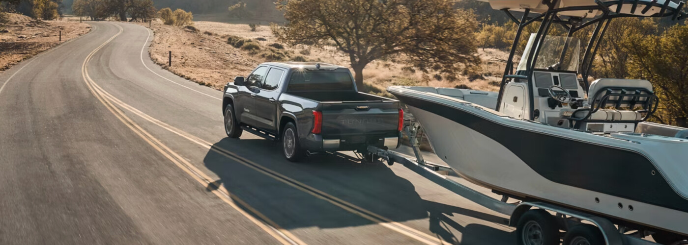 2026 Toyota Tundra towing boat