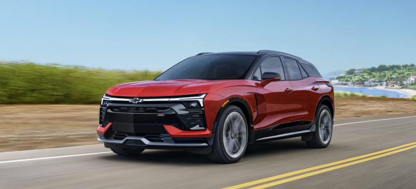 2026 Chevy Blazer EV on highway