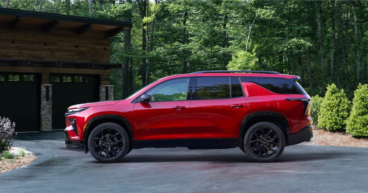 2024 Chevrolet Traverse parked in the forest
