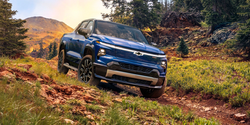 2024 Silverado EV off roading