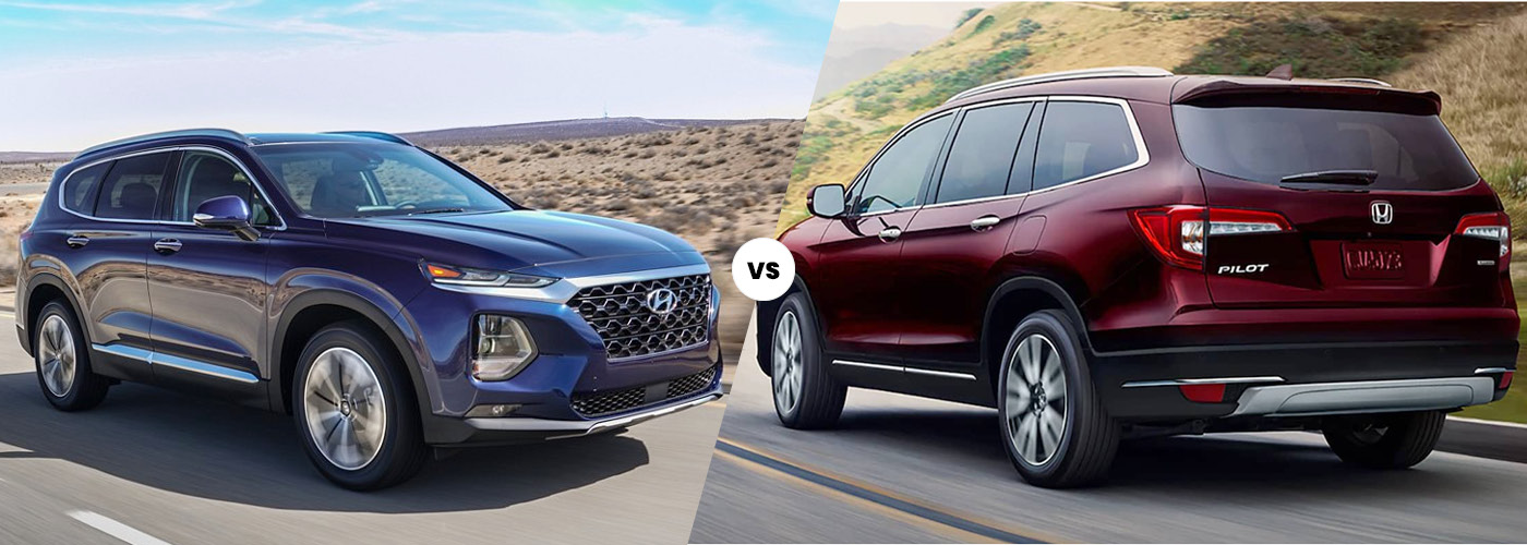 2020 Hyundai Santa Fe Vs 2021 Honda Pilot South Point Hyundai In Austin