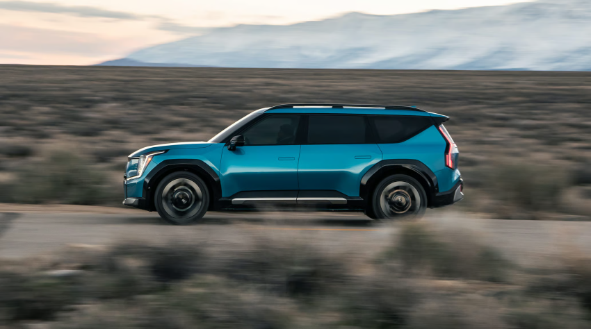 2026 Kia EV9 in Ocean Blue