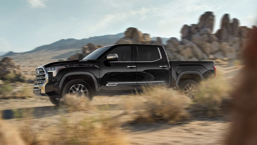 2026 Toyota Tundra 1794 Edition Hybrid CrewMax shown in Midnight Black Metallic