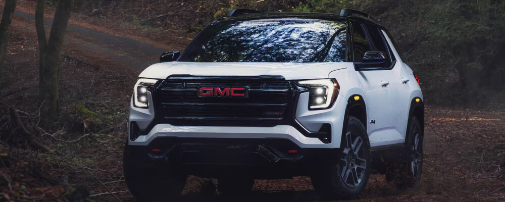 2026 GMC Terrain exterior driving on woodchips