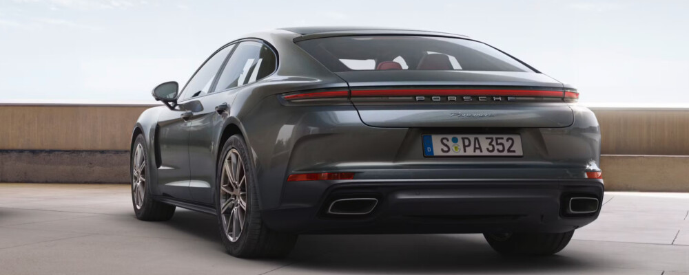 2025 Porsche Panamera rear of a 2025 Porsche Panamera
