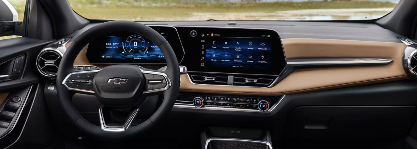 2026 Chevy Equinox ACTIV AWD Interior in Black and Maple Sugar with Sueded Microfiber 2026 Chevy Equinox ACTIV AWD Interior in Black and Maple Sugar with Sueded Microfiber