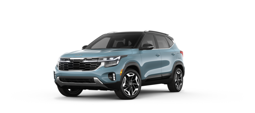 2024 Kia Seltos SX- Pluton Blue w: Fusion Black Roof