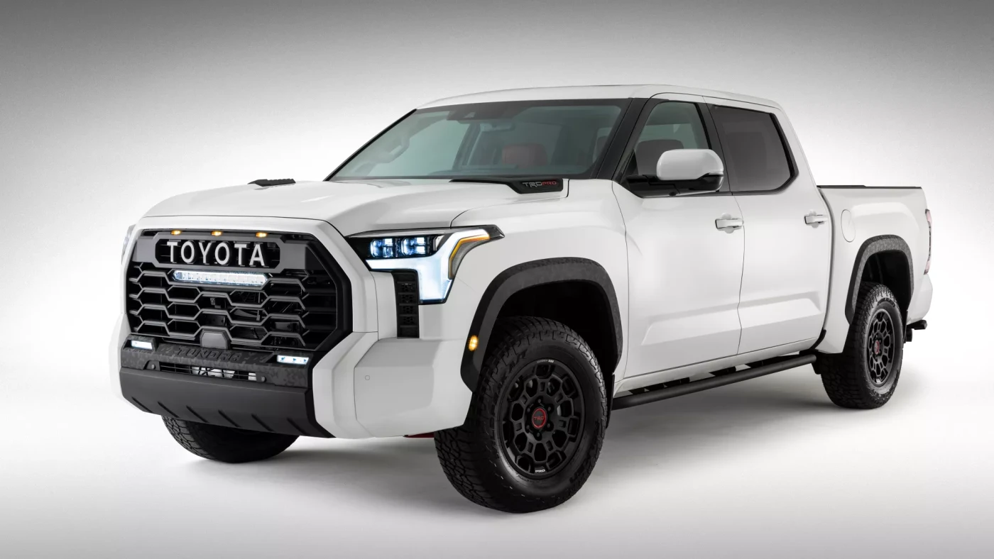 A white 2022 toyota tundra