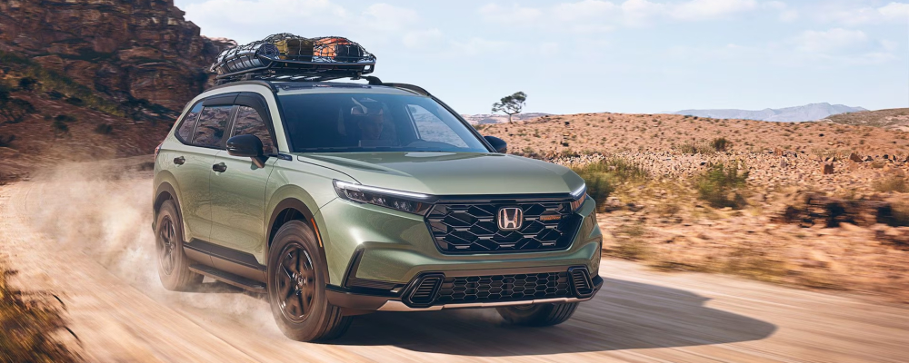 2026 Honda CR-V Trailsport Hybrid in Ash Green Metallic Color