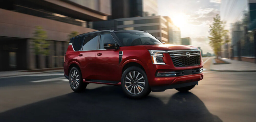 2025 Nissan Armada Red Exterior 2025 Nissan Armada