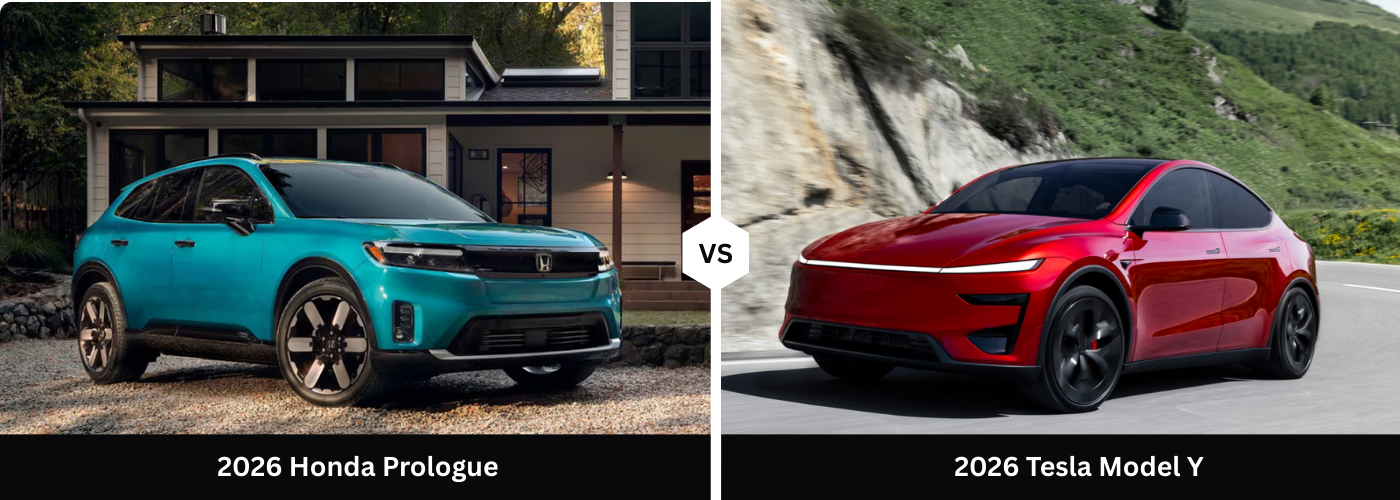 2026 Honda Prologue vs. 2026 Tesla Model Y
