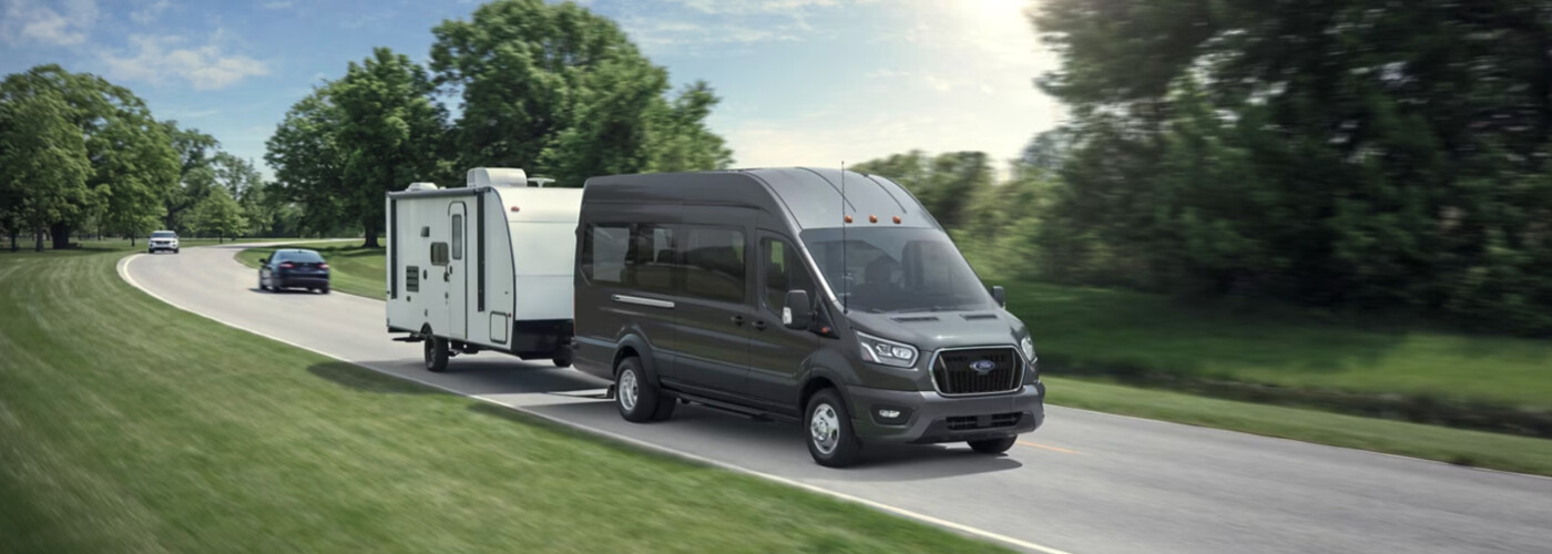 2025 Ford Transit Van Ford Transit Van driving and towing