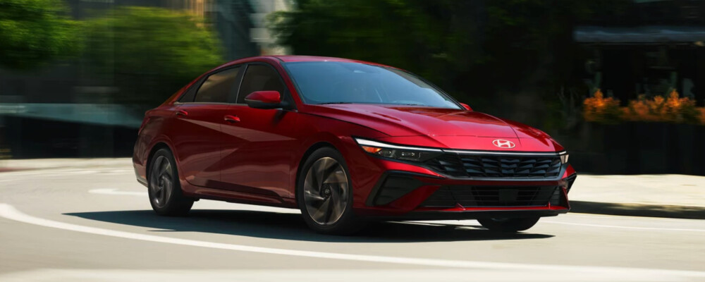 2026 Hyundai Elantra driving on road