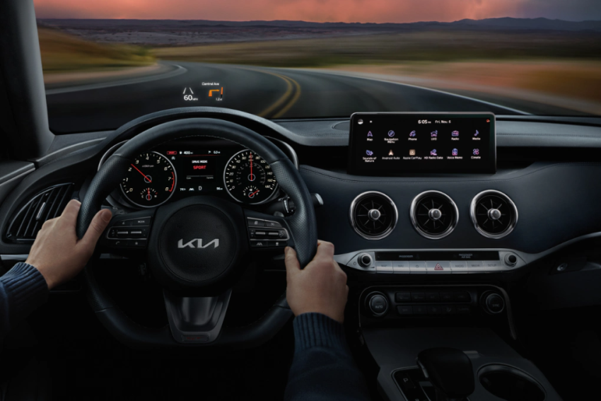 2022 Kia Stinger Interior Hands on 2022 Kia Stinger Steering wheel